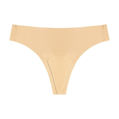 Plus-size Ice-silk Seamless Womens Sports Yoga Panties