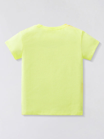 Children's Rabbit Bicycle Graphic Short Sleeve T-Shirt
