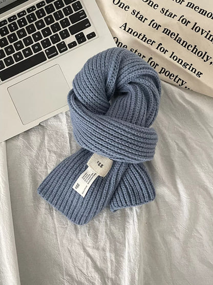 Knitted Ribbed Scarf