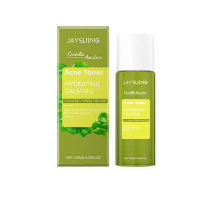 Jaysuing Asiaticum Toner, Fruit Acid Wet Compress Acne Skin Care To Improve Skin Elasticity Refreshing Oil Control