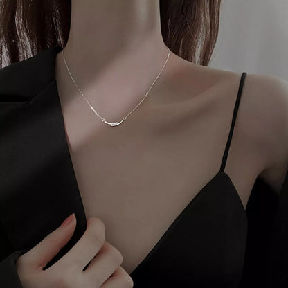 925 Sterling Silver Rhinestone Necklace