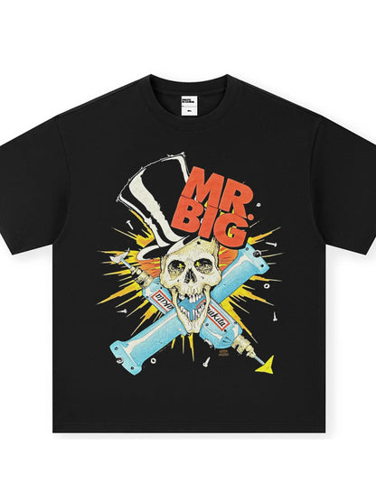 Men's Mr. Big Skull Graphic Vintage Wash T-Shirt