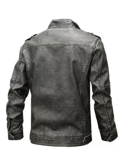 Men's Full Size Zip Up Long Sleeve Jacket Plus Size