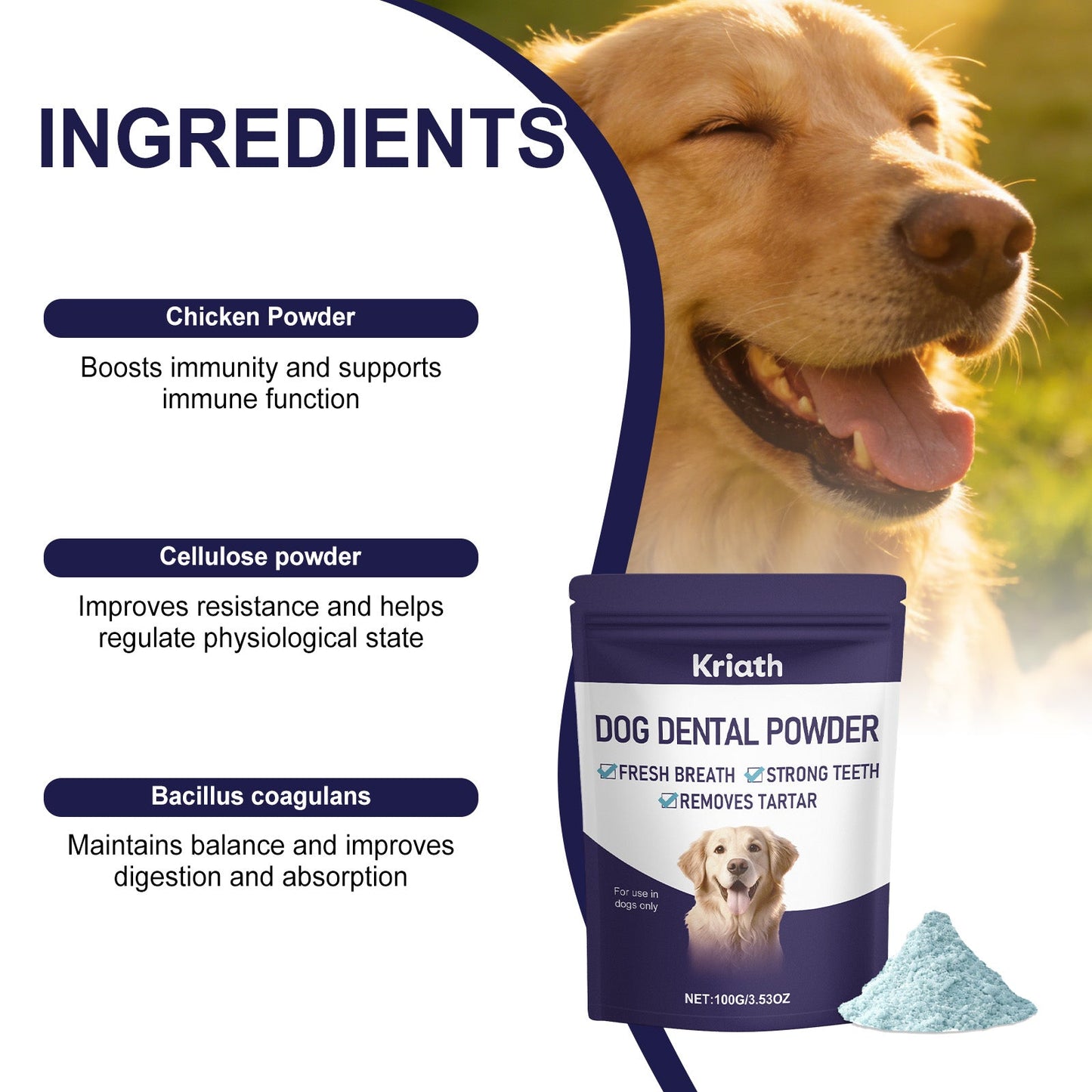 Breath-Freshening Tooth Powder For Dogs