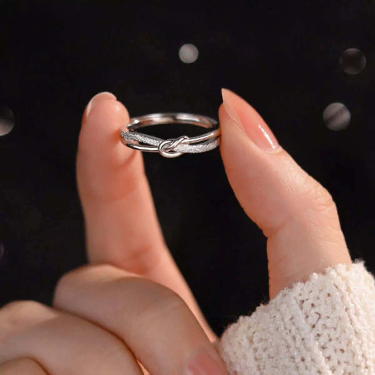 925 Sterling Silver Knot Ring