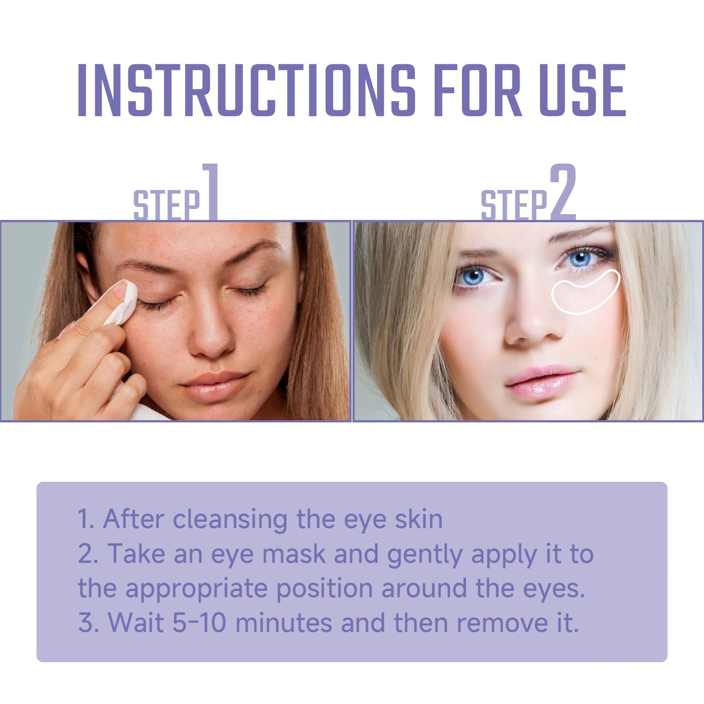 Ouhoe Collagen Eye Mask, Lightening Dark Circles And Fine Lines, Moisturizing And Firming Eye Mask