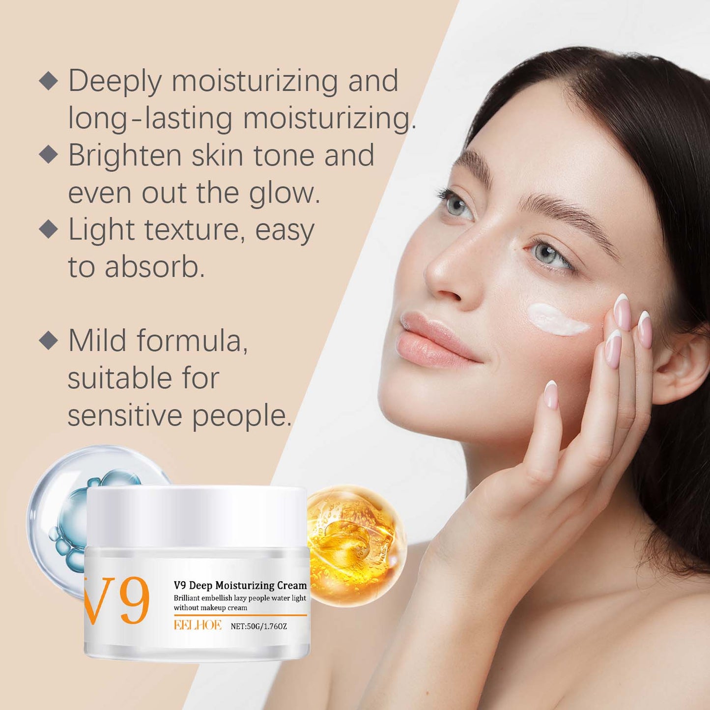 Eelhoe Deep Moisturizing Cream Gently Cares For The Face, Hydrates And Nourishes The Skin, And Provides Soft Care. Radiant Cream