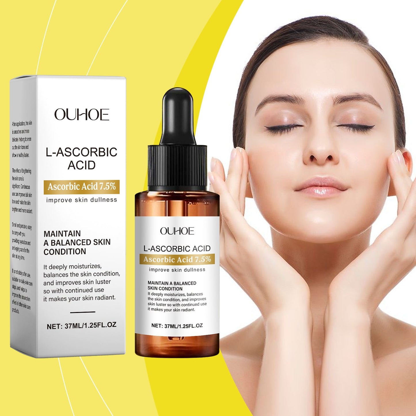 OUHOE Moisturizing Essence, Moisturizing And Gently Moisturizing Facial Skin Brightening And Smoothing Fine Lines Essence