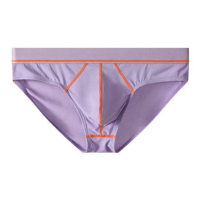 Mens Briefs Comfortable Ice-silk Low-rise Sexy