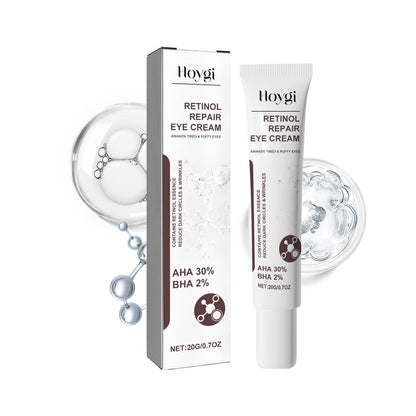 Hoygi Retinol Repair Eye Cream, Reduce Wrinkles Fine Lines Bags Dark Circles Brightening Skin Anti-Wrinkle Repair Eye Cream