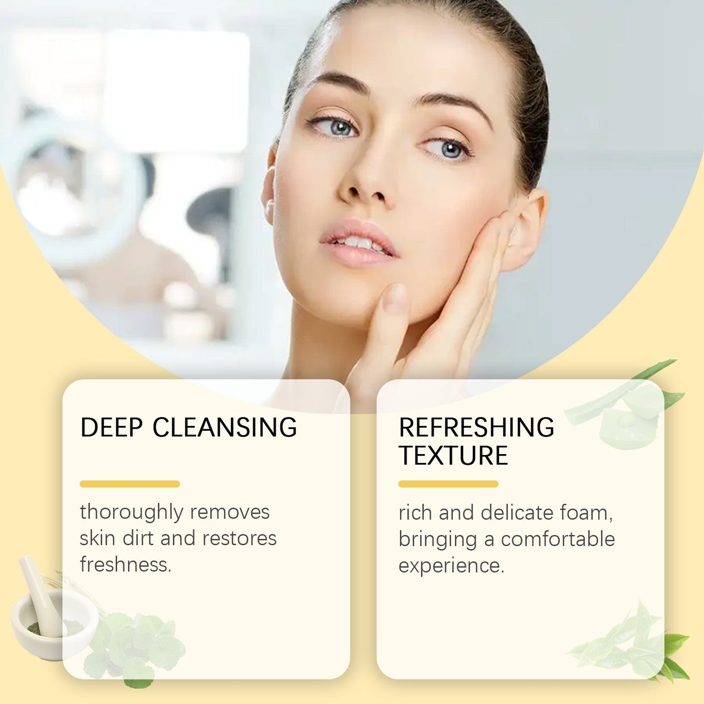 OUHOE Salicylic Acid Cleanser, Moisturizing Gentle Moisturizing Oil Control Cleanser Thick Foam Moisturizing And Not Tight