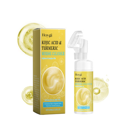 Hoygi Turmeric Gentle Cleansing Cleanser Massage Moisturizing Clean Exfoliating Gentle Skin Care Cleanser