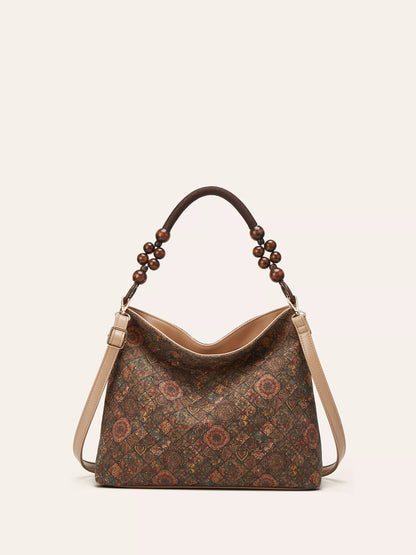 Bohemian Geometric Pattern Hobo Handbag