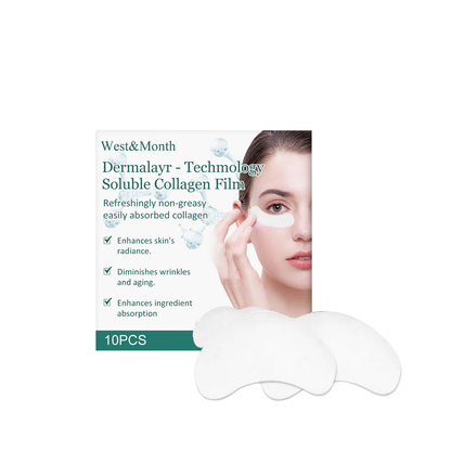 West&Month Dermalayr-Technology Soluble Collagen Film, Anti-wrinkle Moisturizing Firming Whitening Patch