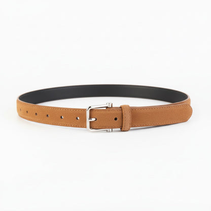 Classic Silver Buckle Belt