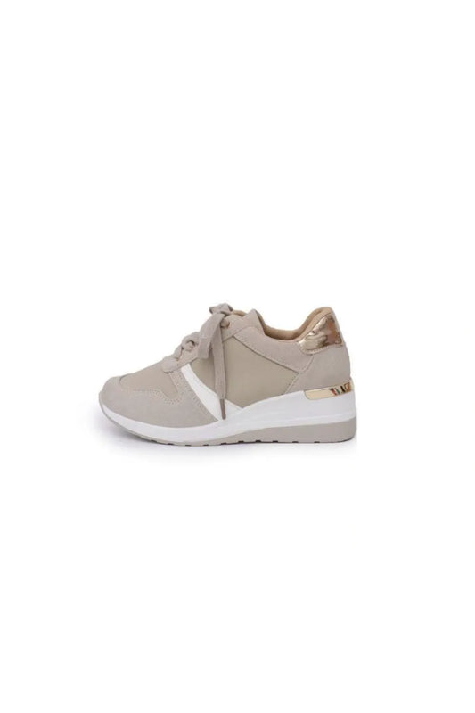 Lace Up Wedge Sneakers