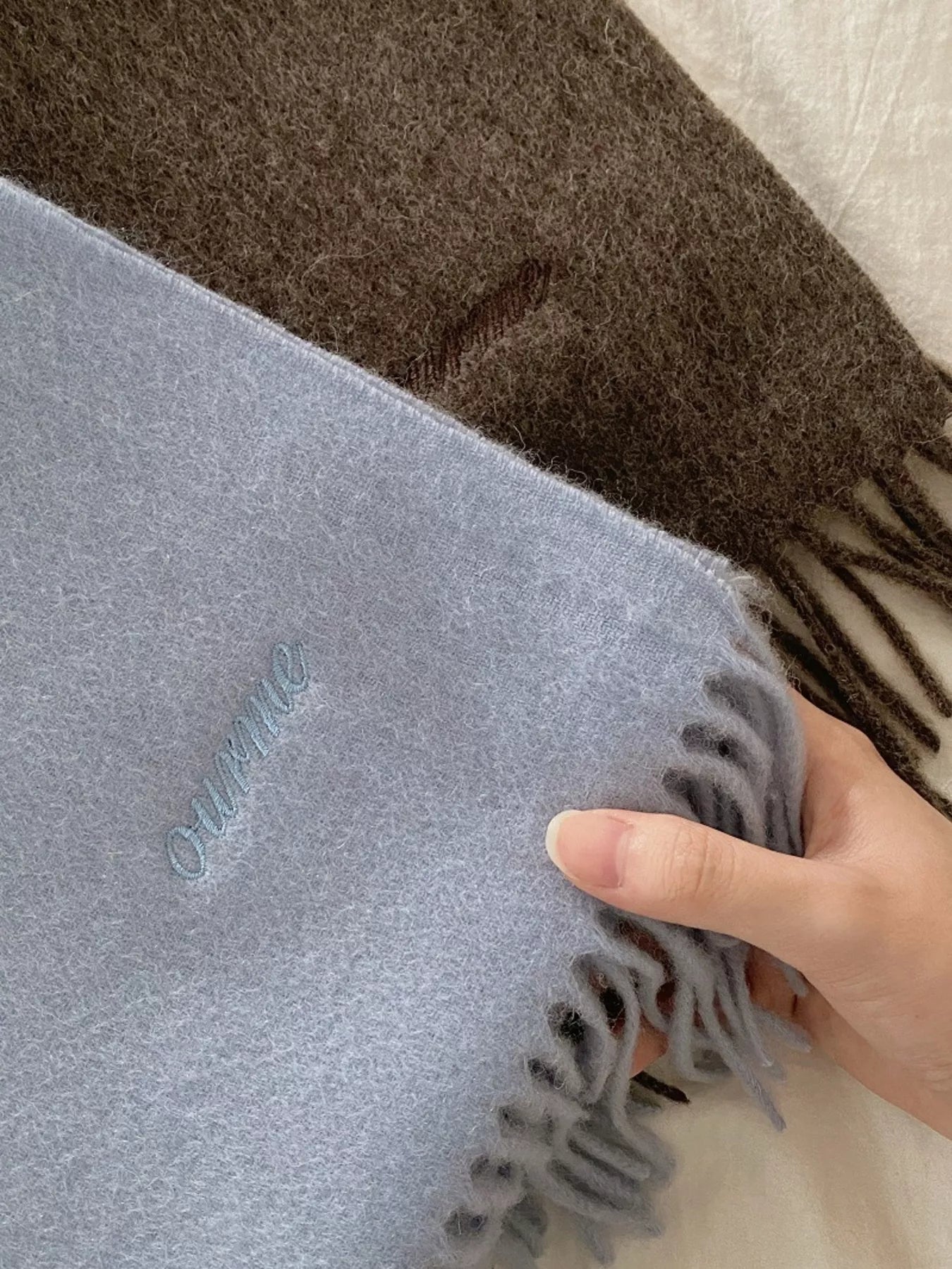 Fringe Solid Color Scarf