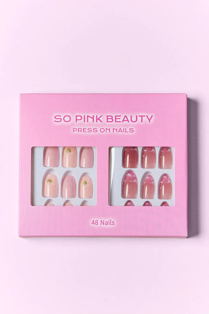 SO PINK BEAUTY Press On Nails 2 Packs