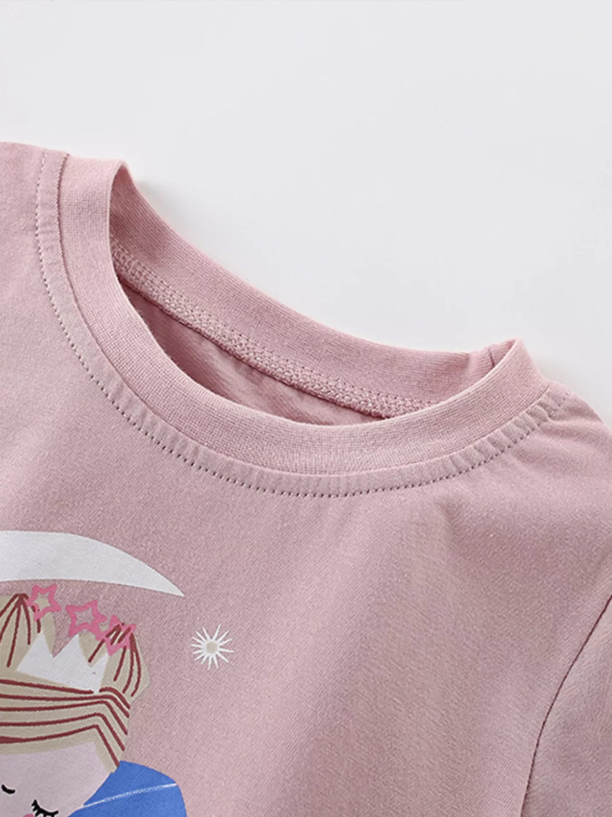 Children's Cute Fairy Graphic Short Sleeve T-Shirt