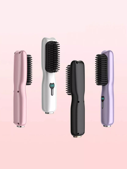 Portable Heated Hair Straightening Comb