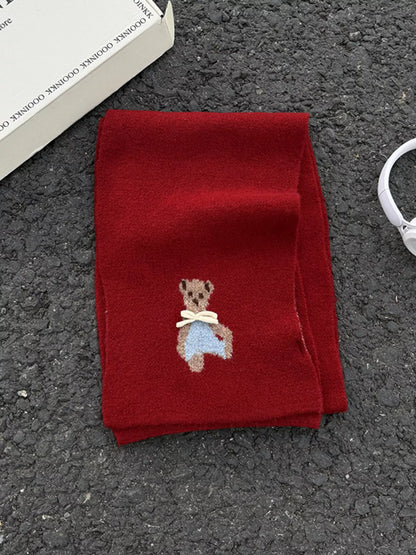 Bear Knitted Scarf