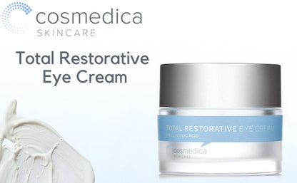 Cosmedica Skincare Eye Cream 0.7 Ounce | Anti-Aging Hydration Eye Cream with Green Tea Caffeine Peptide Complex | Lightweight Non-Greasy Formula for Dark Circles Puffiness Wrinkles Fine Lines