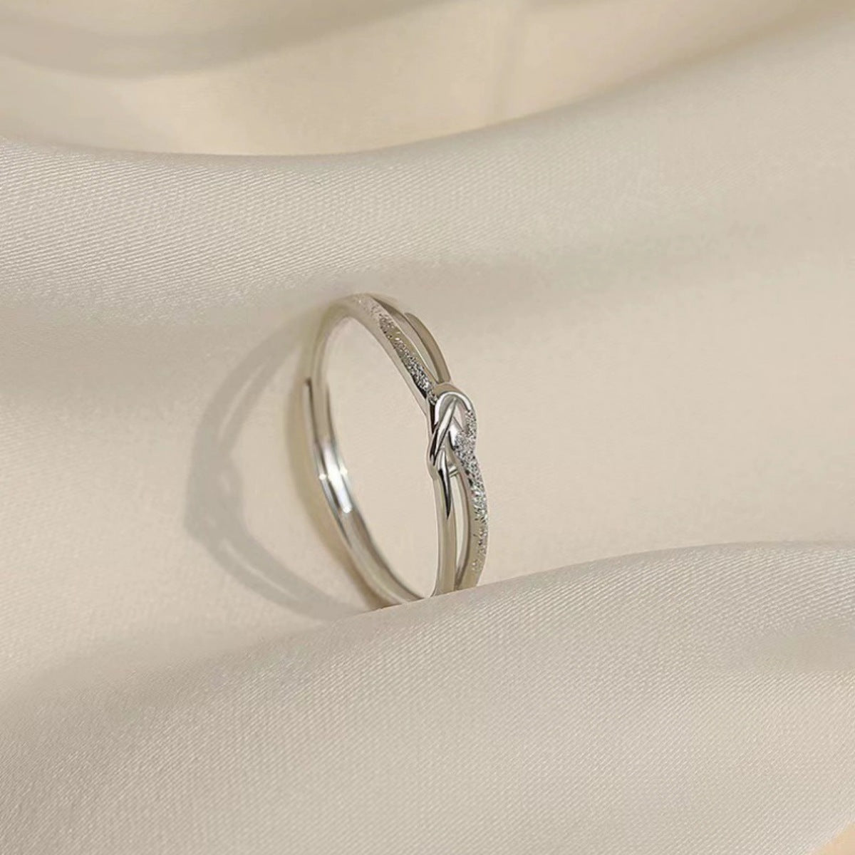925 Sterling Silver Knotted Ring