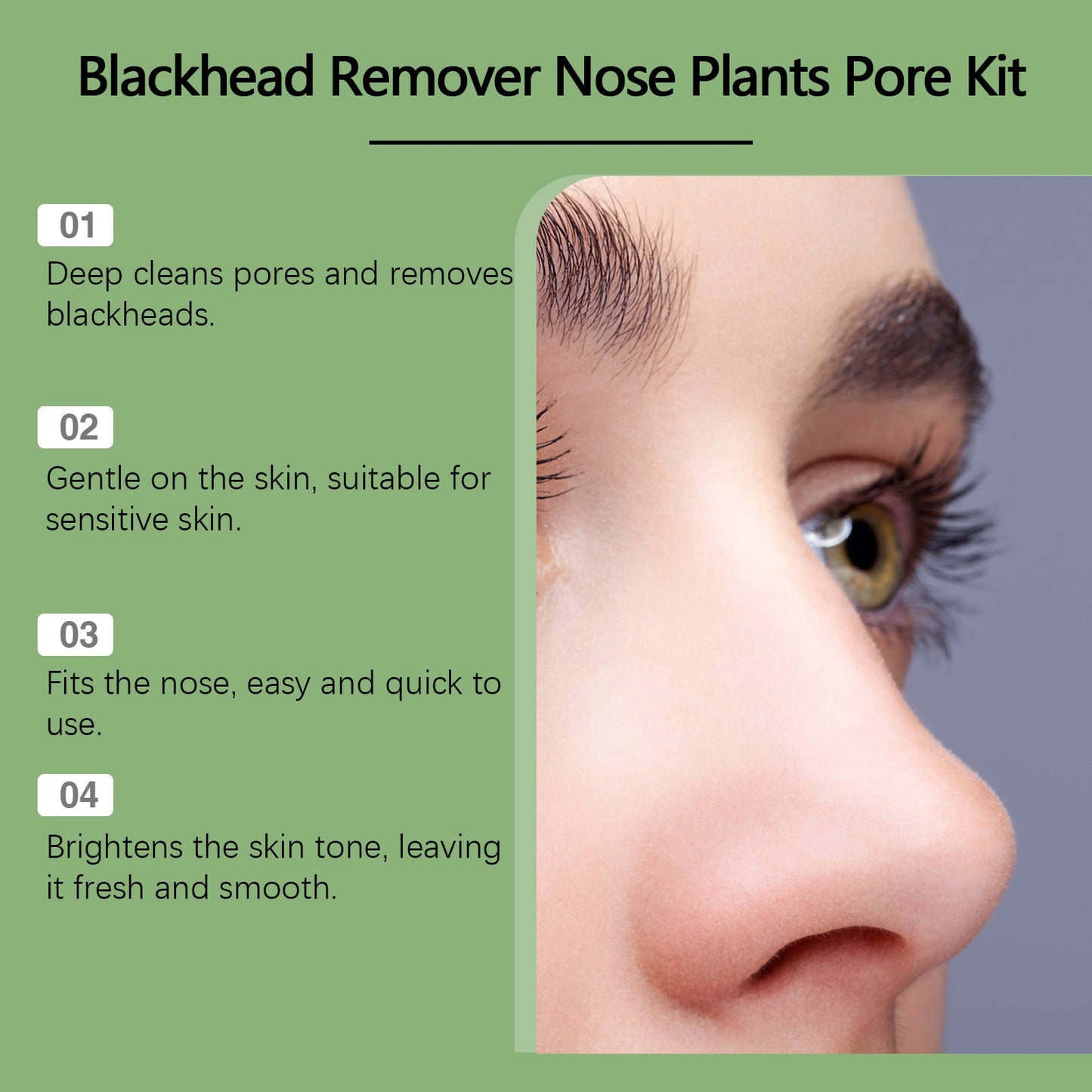 OUHOE Blackhead Nose Mask Set, Gently Cleanses Blackheads And Tightenes Pores With A Nose Mask
