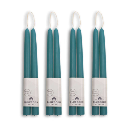 Hand-Dipped Beeswax Taper Candles - Bulk 4-Pair Bundle