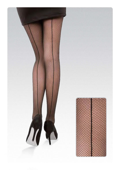 Conte Linea 20 Den - Fantasy Thin Women's Tights with a pattern "imitation of the grid with a seam" (14С-47СП)