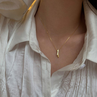 925 Sterling Silver Zircon Pendant Necklace