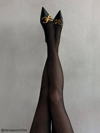 Conte Luxury - Cotton Ajour Openwork Women's Tights (7С-87СП)