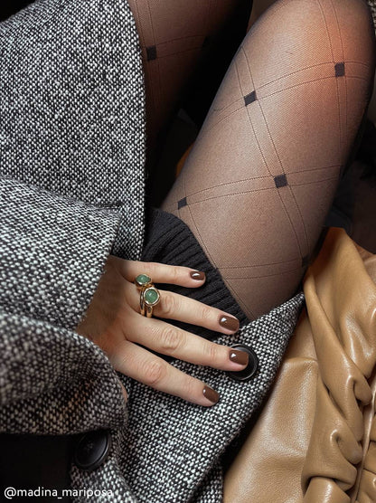 Conte Shape 20 Den - Fantasy Thin Women's Tights with a geometric pattern "diamonds" (20С-88СП)