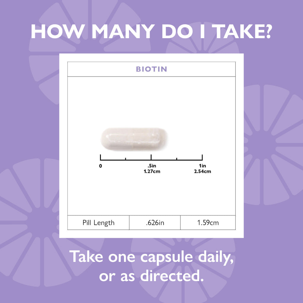 Biotin Capsules, 5000mcg