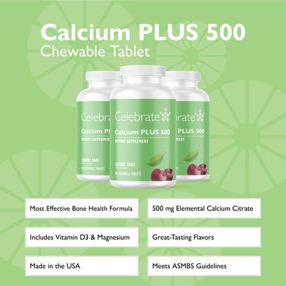 Chewable Calcium Citrate, 500mg
