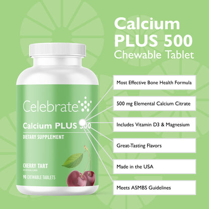 Chewable Calcium Citrate, 500mg