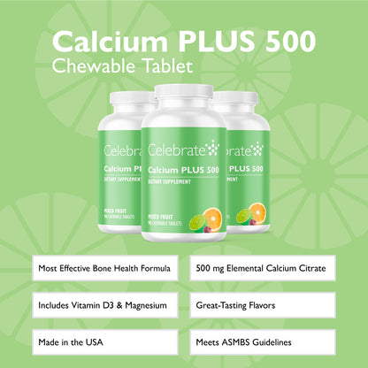 Chewable Calcium Citrate, 500mg