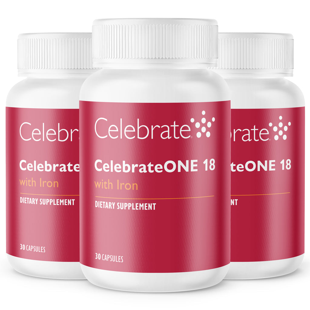 CelebrateONE 18 Once Daily Bariatric Multivitamin with Iron Capsules