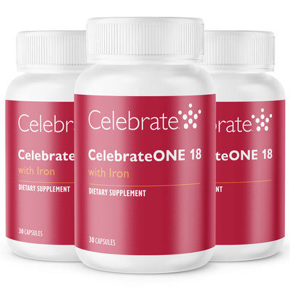 CelebrateONE 18 Once Daily Bariatric Multivitamin with Iron Capsules