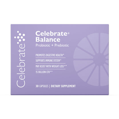 Celebrate® Balance Probiotic + Prebiotic Supplement Capsules