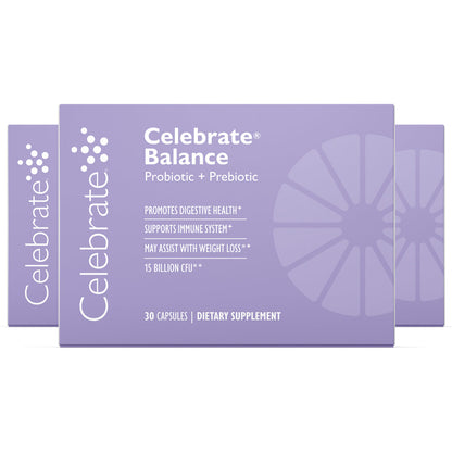Celebrate® Balance Probiotic + Prebiotic Supplement Capsules