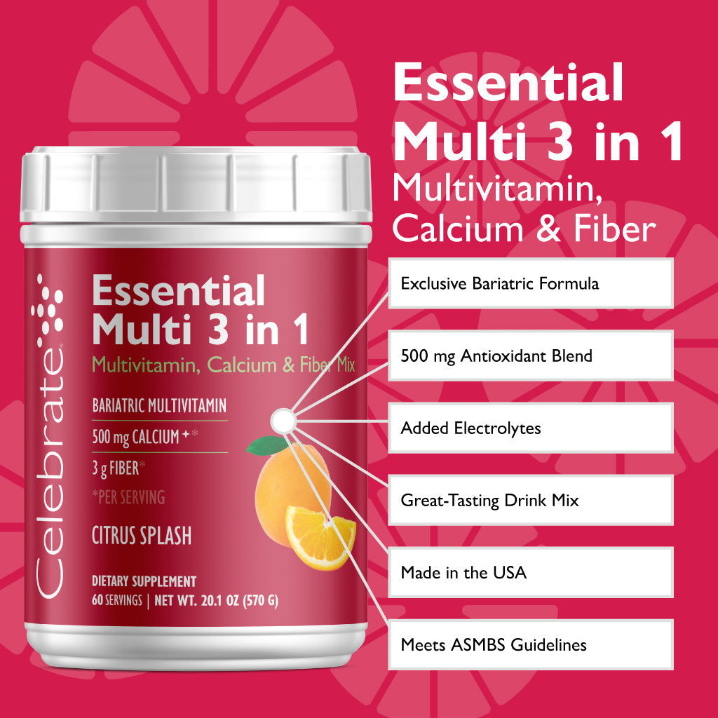 Essential Multi 3 in 1 Multivitamin Drink Powder With Calcium