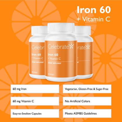 Iron 60 mg + Vitamin C Capsules
