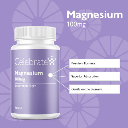 Magnesium, 100 mg Capsule
