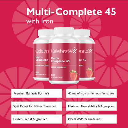 Multi-Complete 45 Bariatric Chewable Multivitamin with Iron