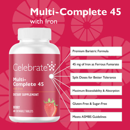 Multi-Complete 45 Bariatric Chewable Multivitamin with Iron