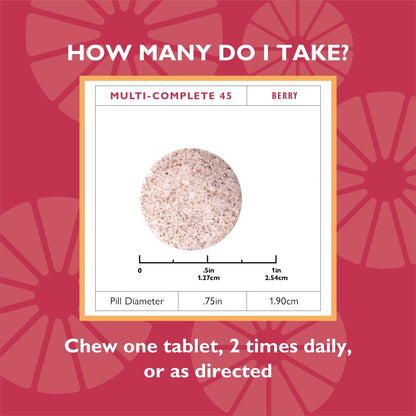 Multi-Complete 45 Bariatric Chewable Multivitamin with Iron