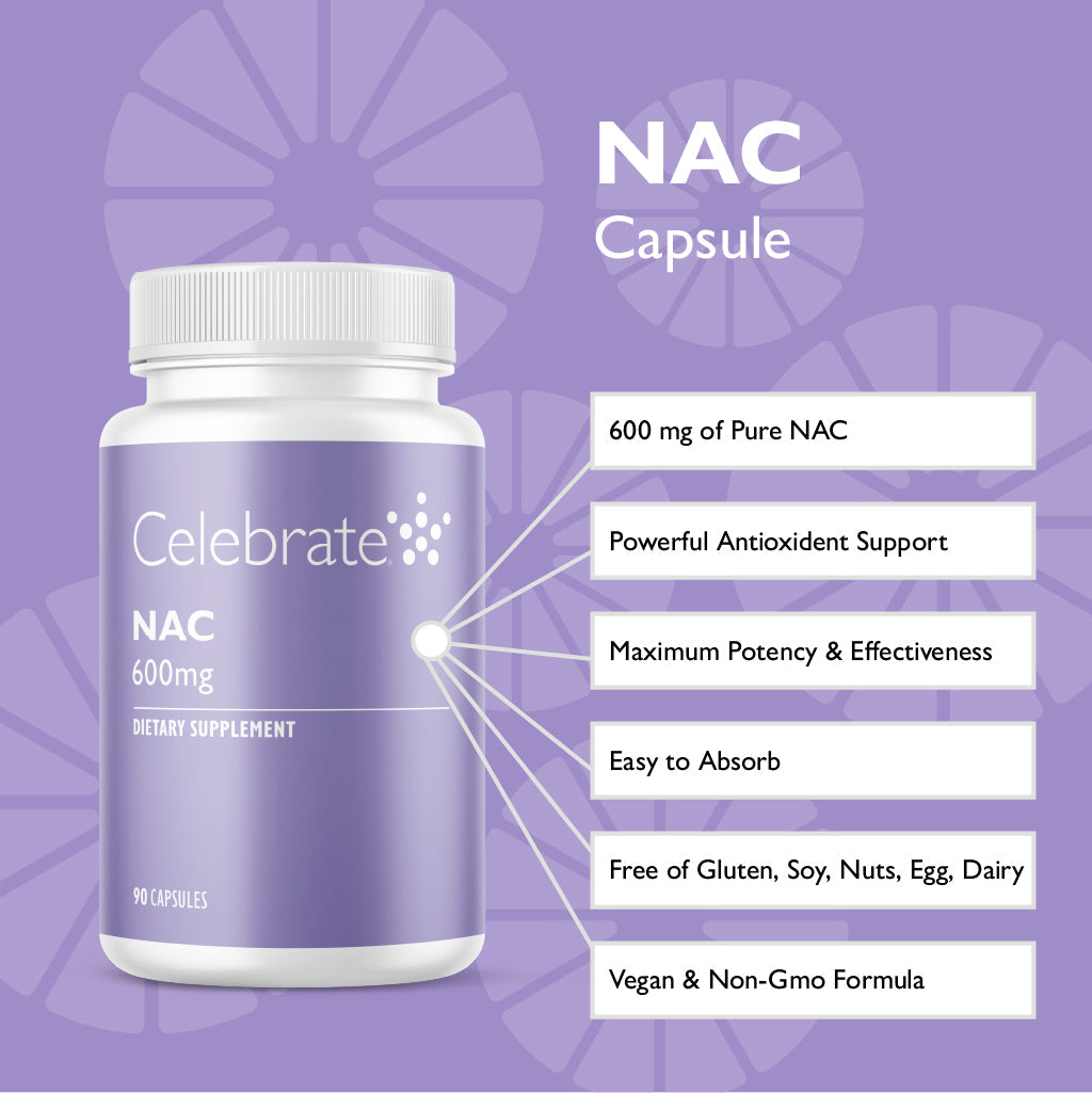 NAC (N-Acetyl Cysteine), 600 mg Capsule