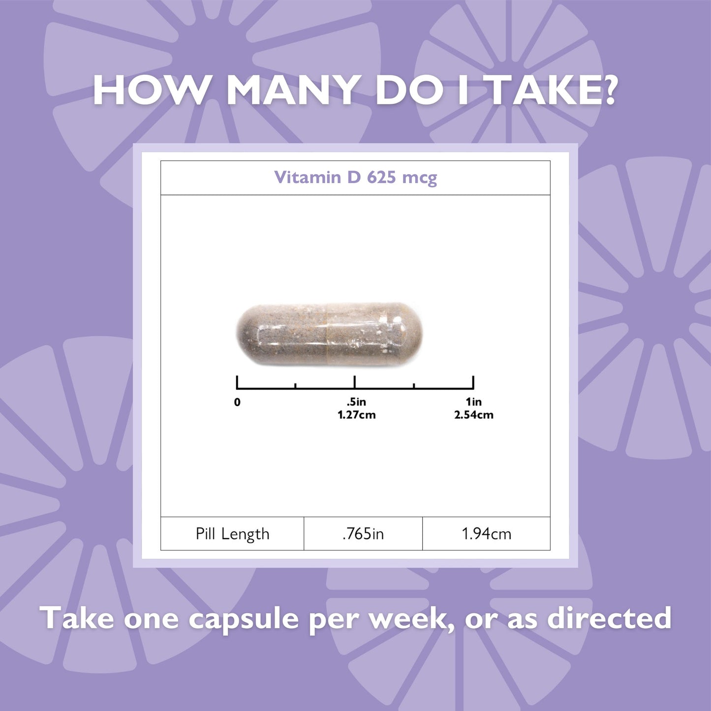Vitamin D3 625 mcg Capsules