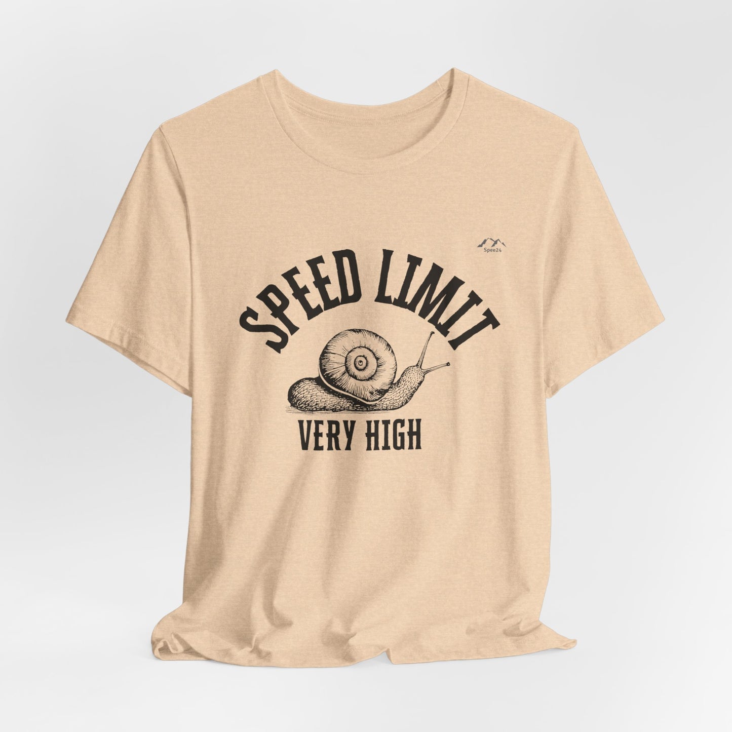 TS-091ML-24 Unisex Cute Snail T Shirt Slow And Steady Art